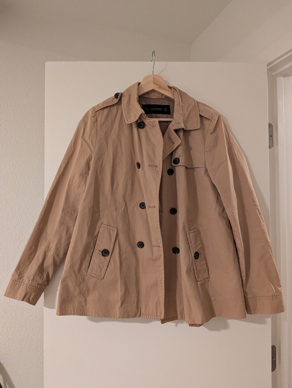 Zara Tan Peacoat